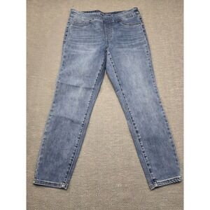Tribal Jeans Audrey Mid-Rise Ankle Jegging Blue Medium Wash Size 12 7570O-5050